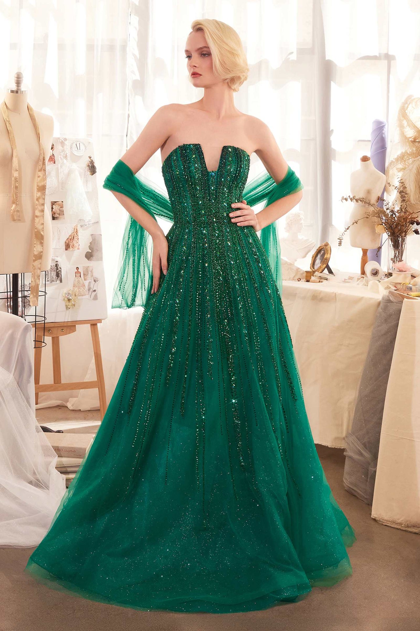 Formally Tied to You: Thread of Gold Corset Gown
