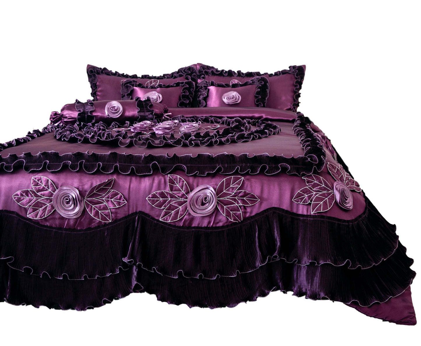Privy Violets Bloom After Midnight Comforter Set