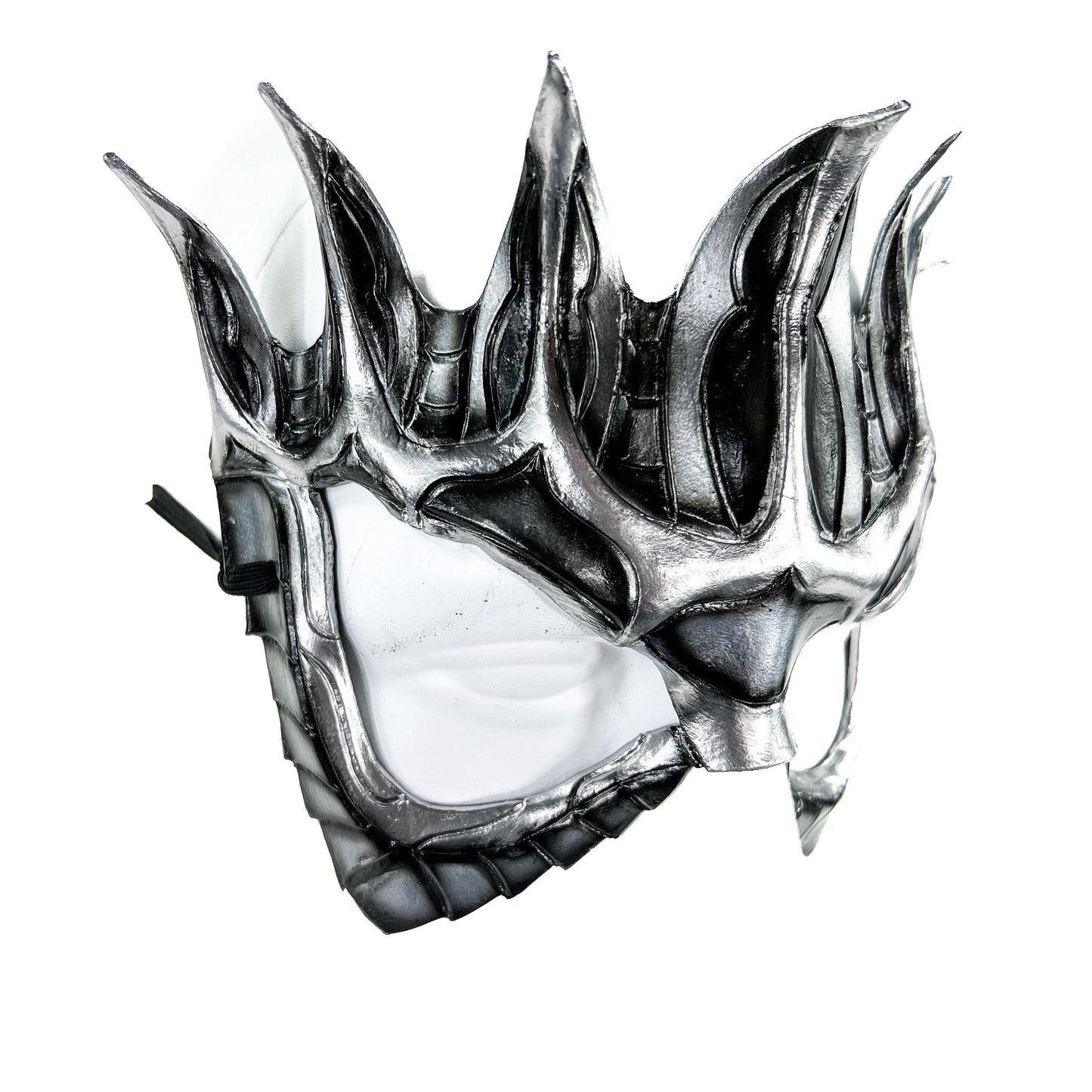 The Antiqued Fortress Crown Mask | Leather Crown Mask