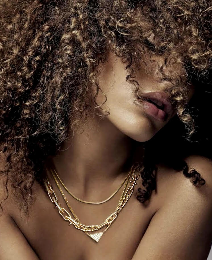 C515G B.Tiff Gold Talon Chain Necklace