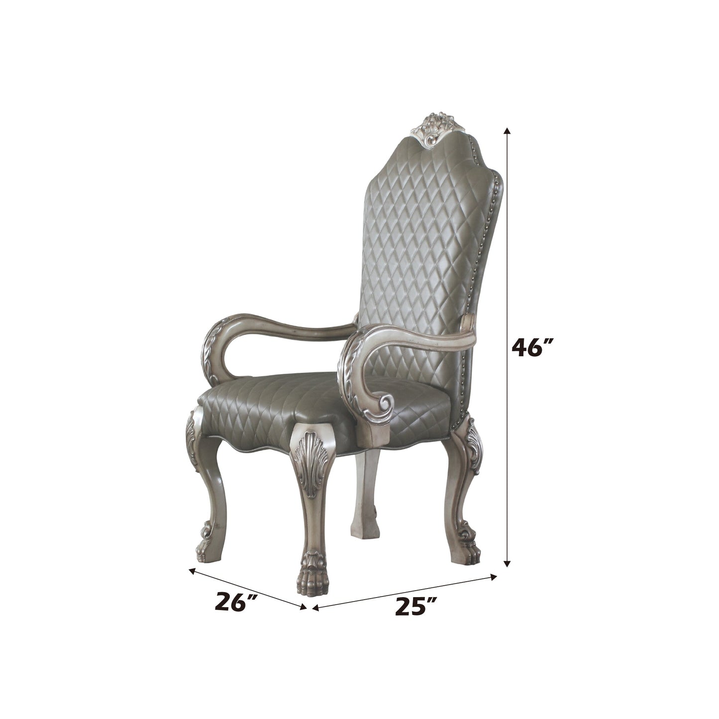 Dresden Synthetic Leather Armchair