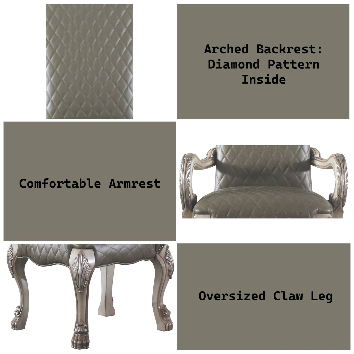 Dresden Synthetic Leather Armchair