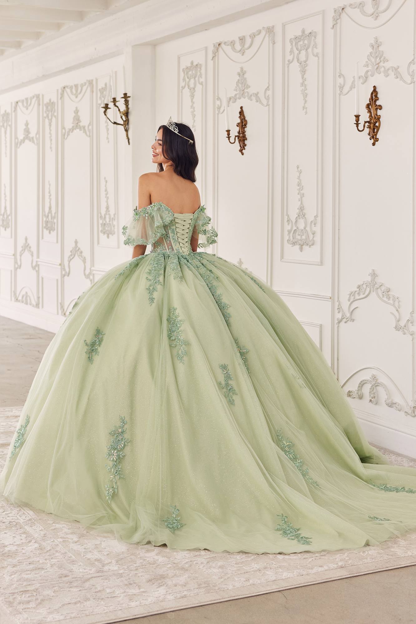 The Forest Revels Floral Corset Gown