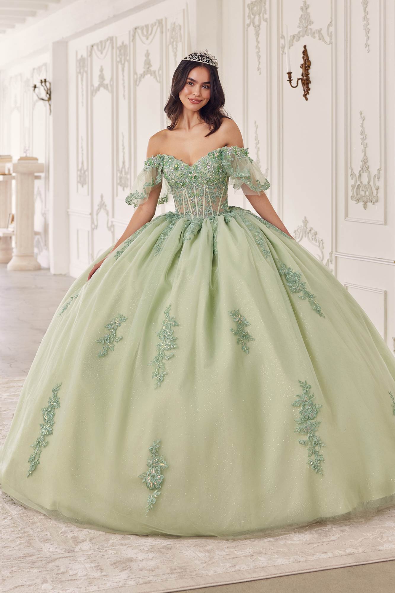 The Forest Revels Floral Corset Gown