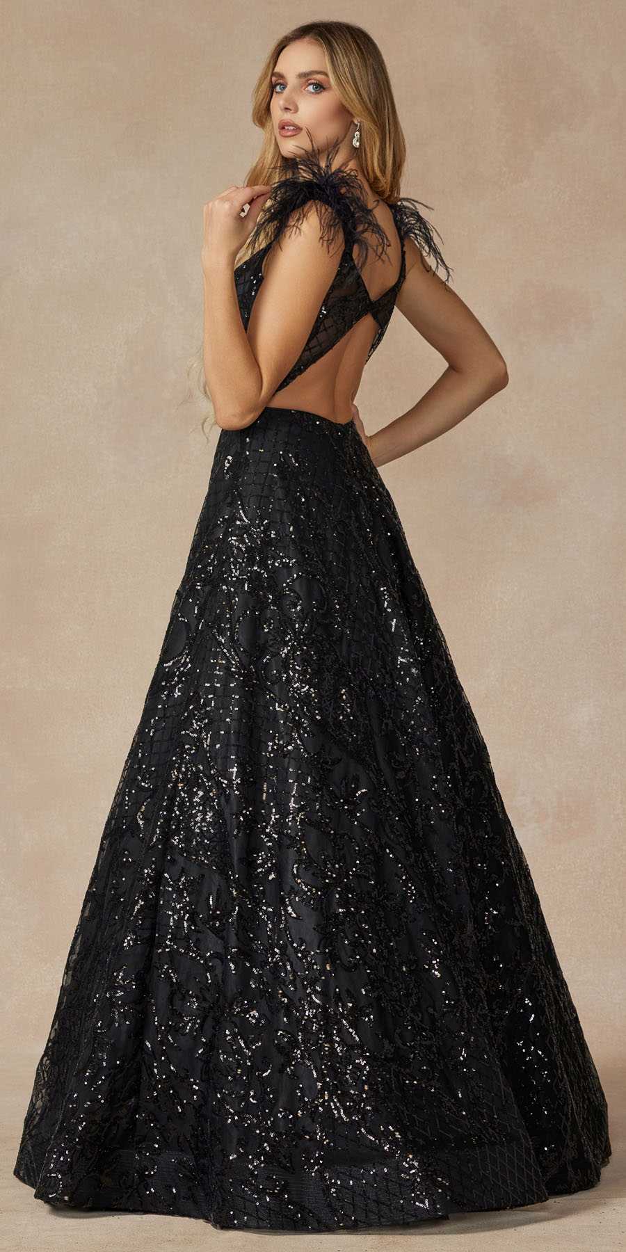 The Feathered Court Gown