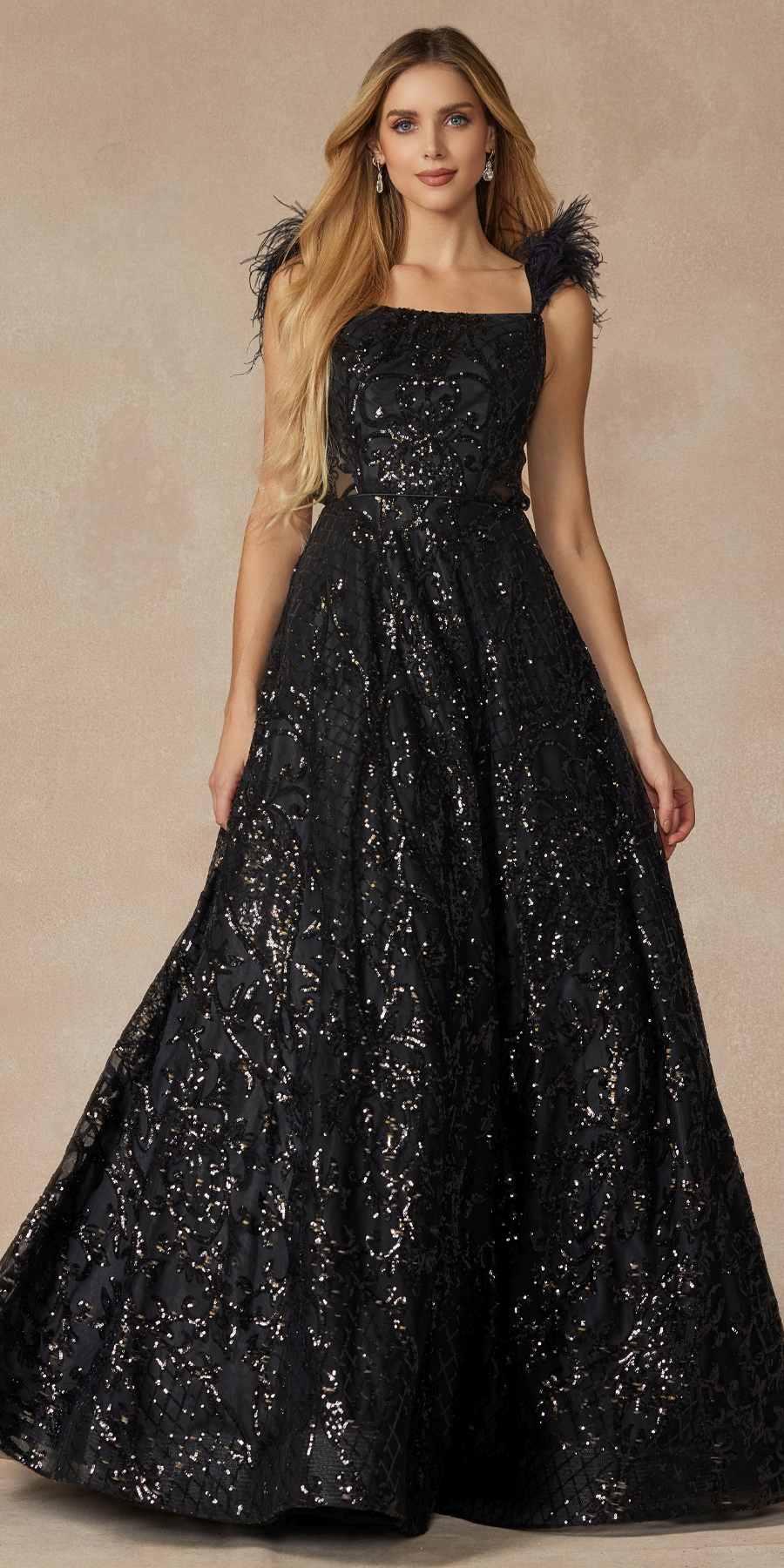 The Feathered Court Gown