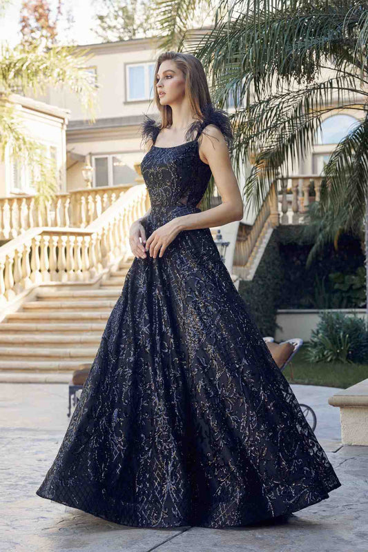The Feathered Court Gown