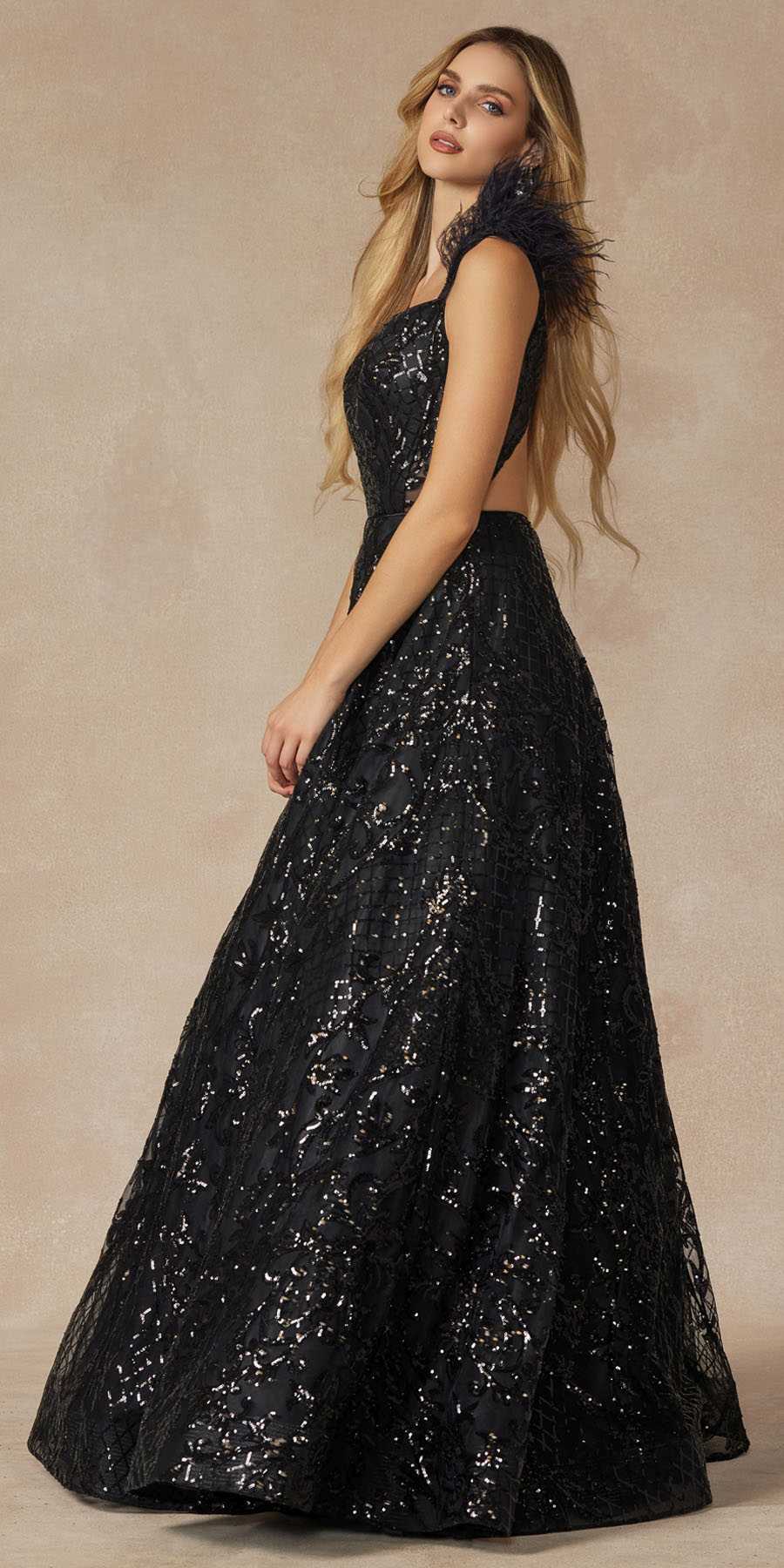 The Feathered Court Gown