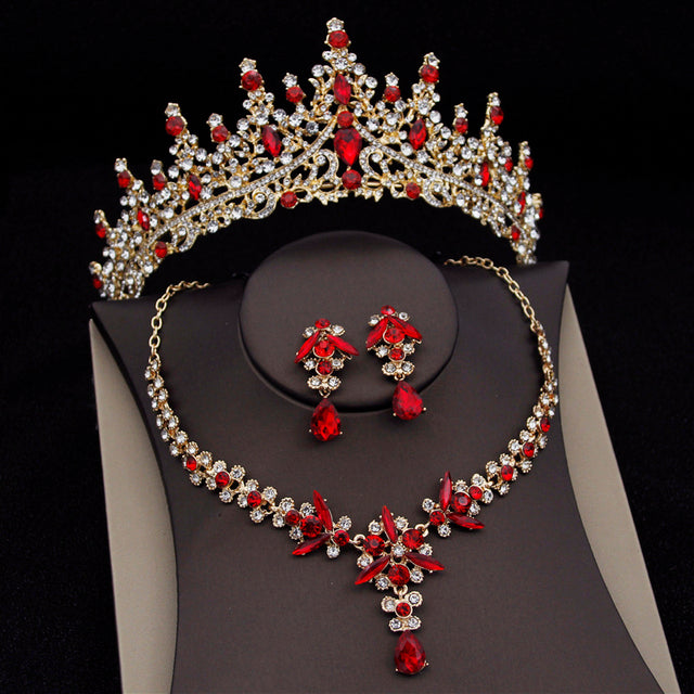 The Jewel House Royal Crown & Crystal Jewelry Set
