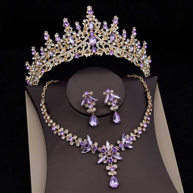 The Jewel House Royal Crown & Crystal Jewelry Set