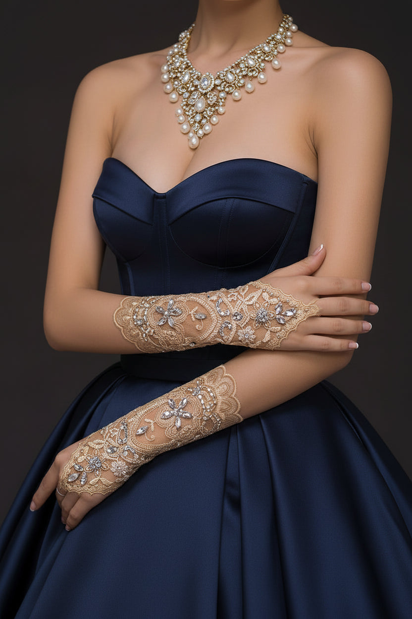 Renaissance Lace Wedding Gloves
