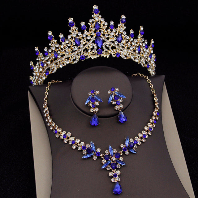 The Jewel House Royal Crown & Crystal Jewelry Set