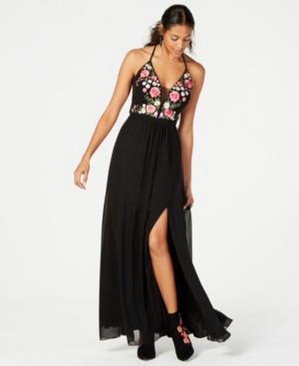 The Daily Kirtle | Floral Corset Evening Gown