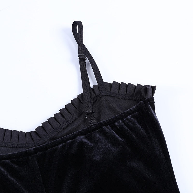 The Velvet Nocturne A-Line Mini Dress
