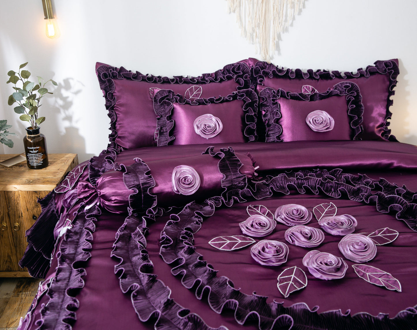 Privy Violets Bloom After Midnight Comforter Set
