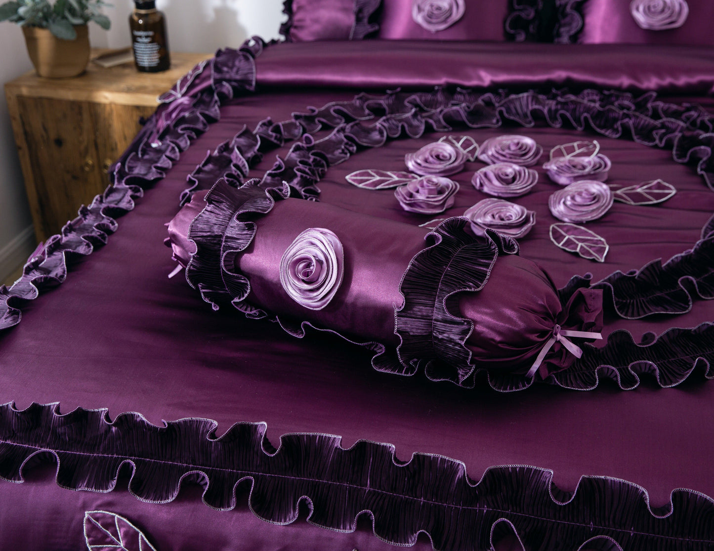 Privy Violets Bloom After Midnight Comforter Set