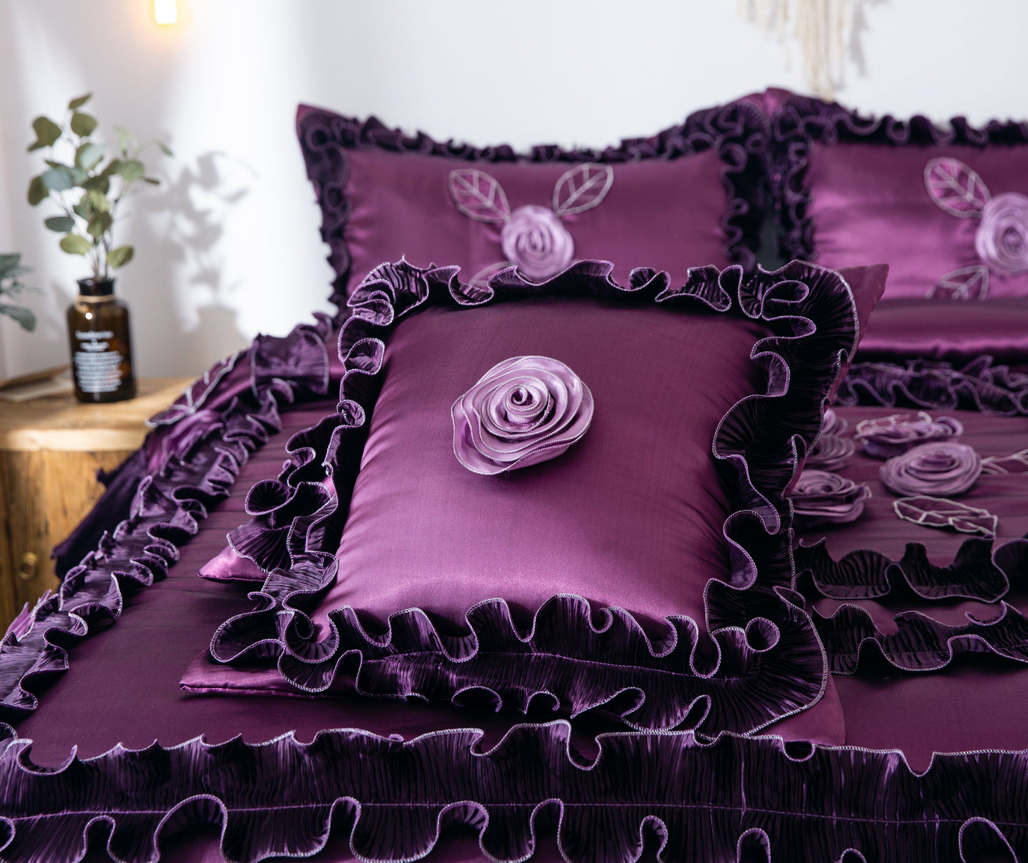 Privy Violets Bloom After Midnight Comforter Set
