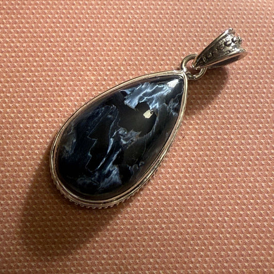 The Tempest Stone Pendant | Pietersite Sterling Silver Necklace