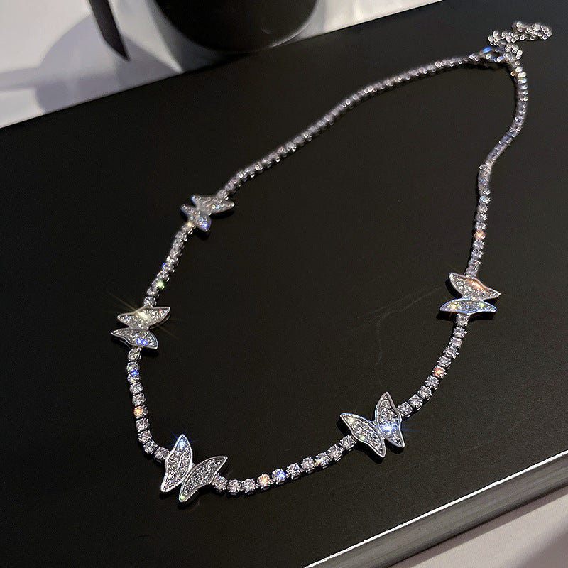 French Royal Style Geometric Droplet Tassel Light Luxury Clavicle Necklace