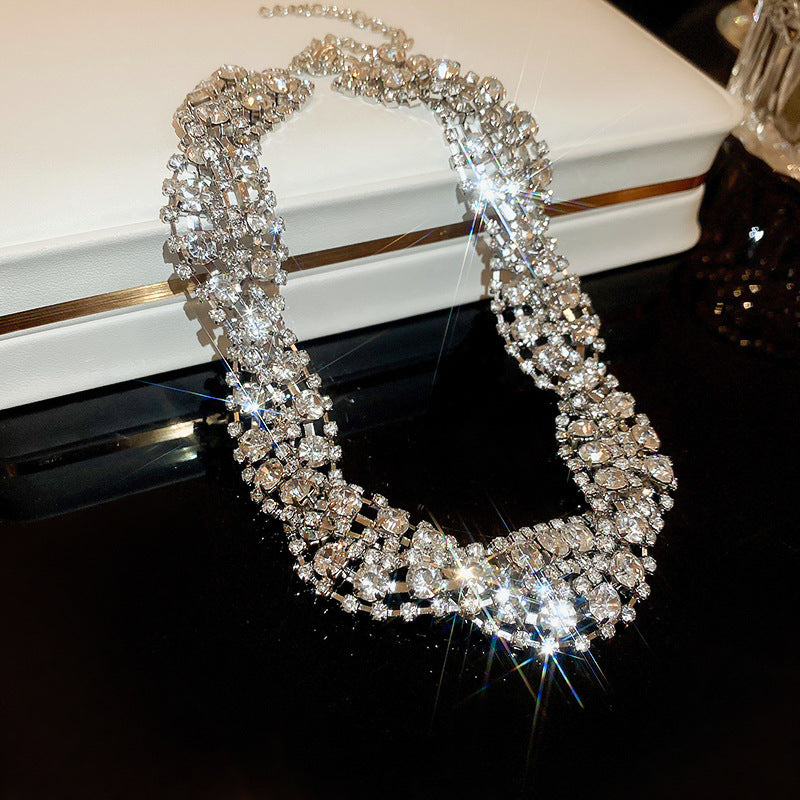 French Royal Style Geometric Droplet Tassel Light Luxury Clavicle Necklace