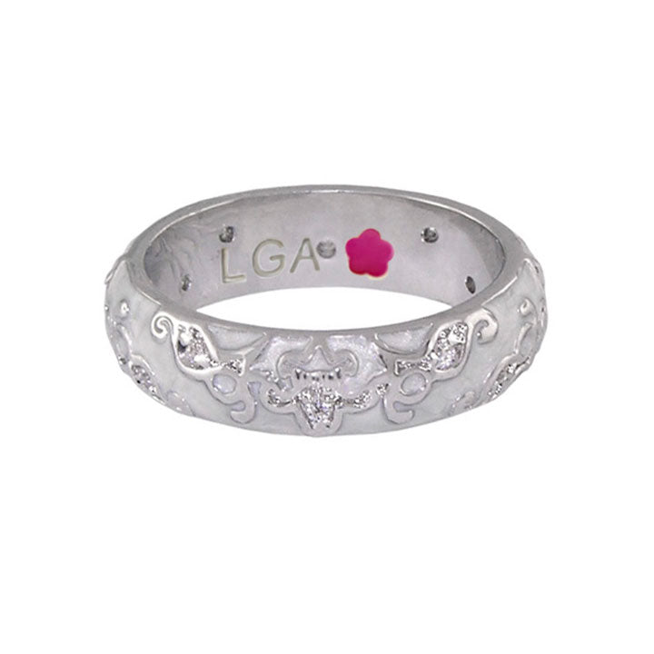 Daisy Swirl Band Ring