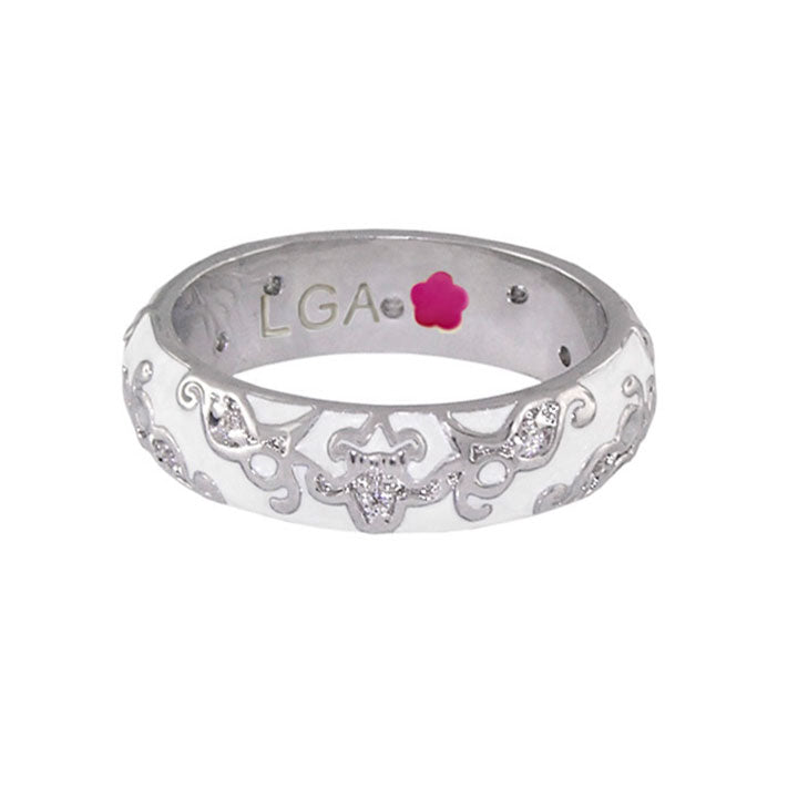 Daisy Swirl Band Ring