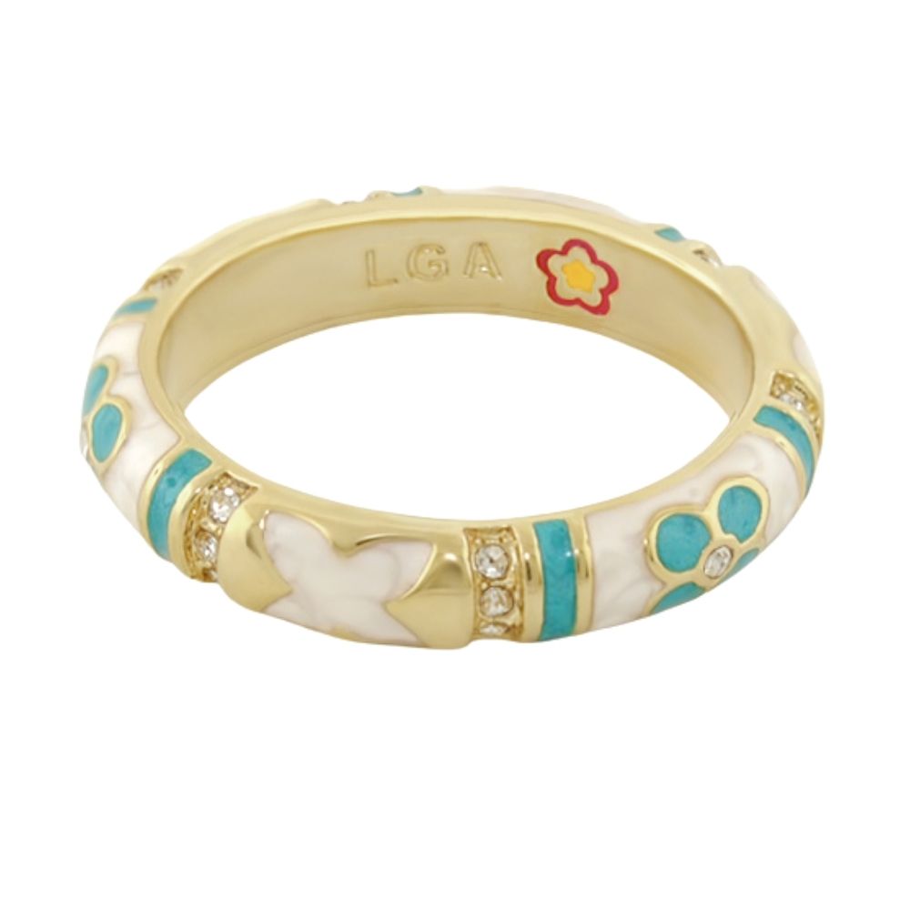Floral Knight Stackable Ring