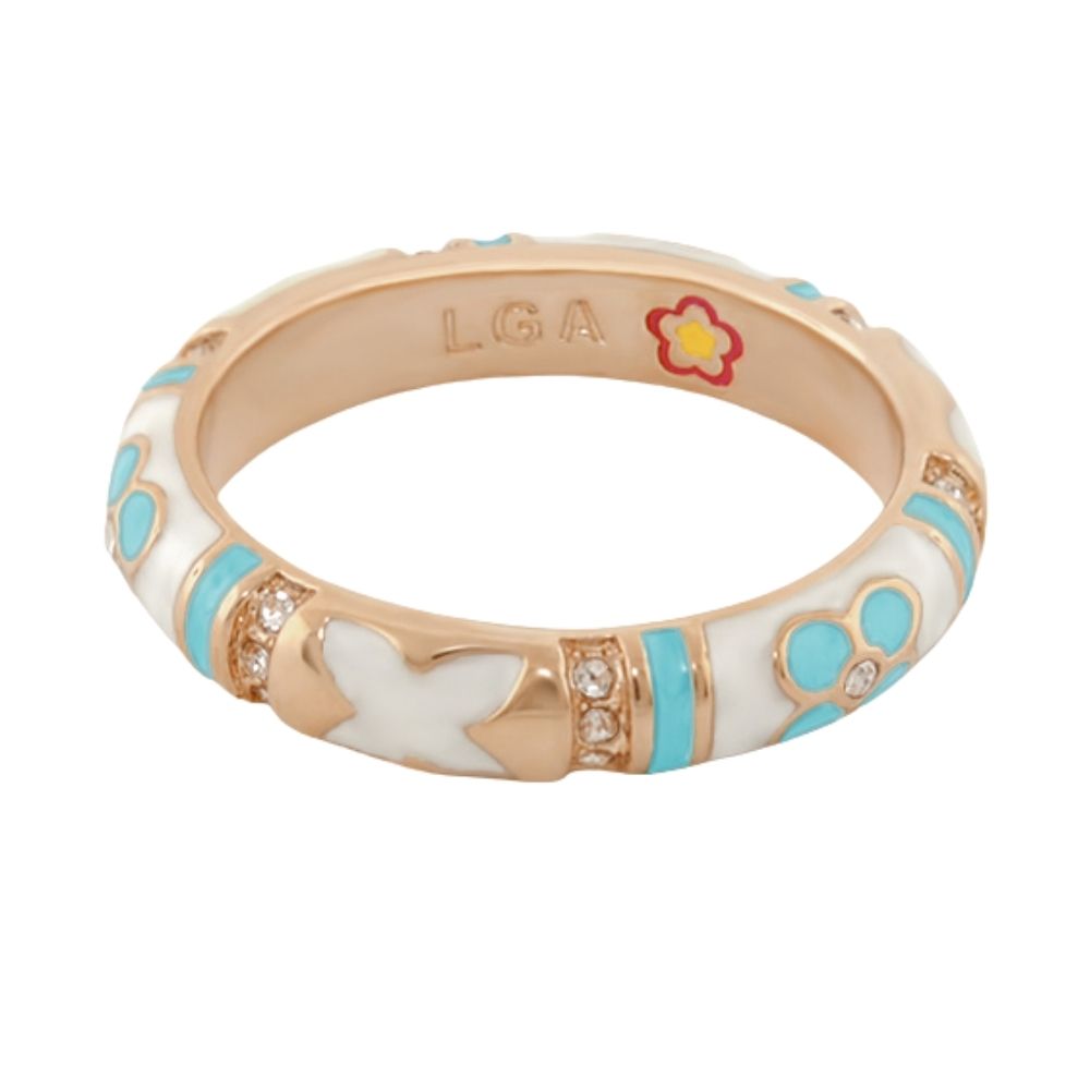 Floral Knight Stackable Ring