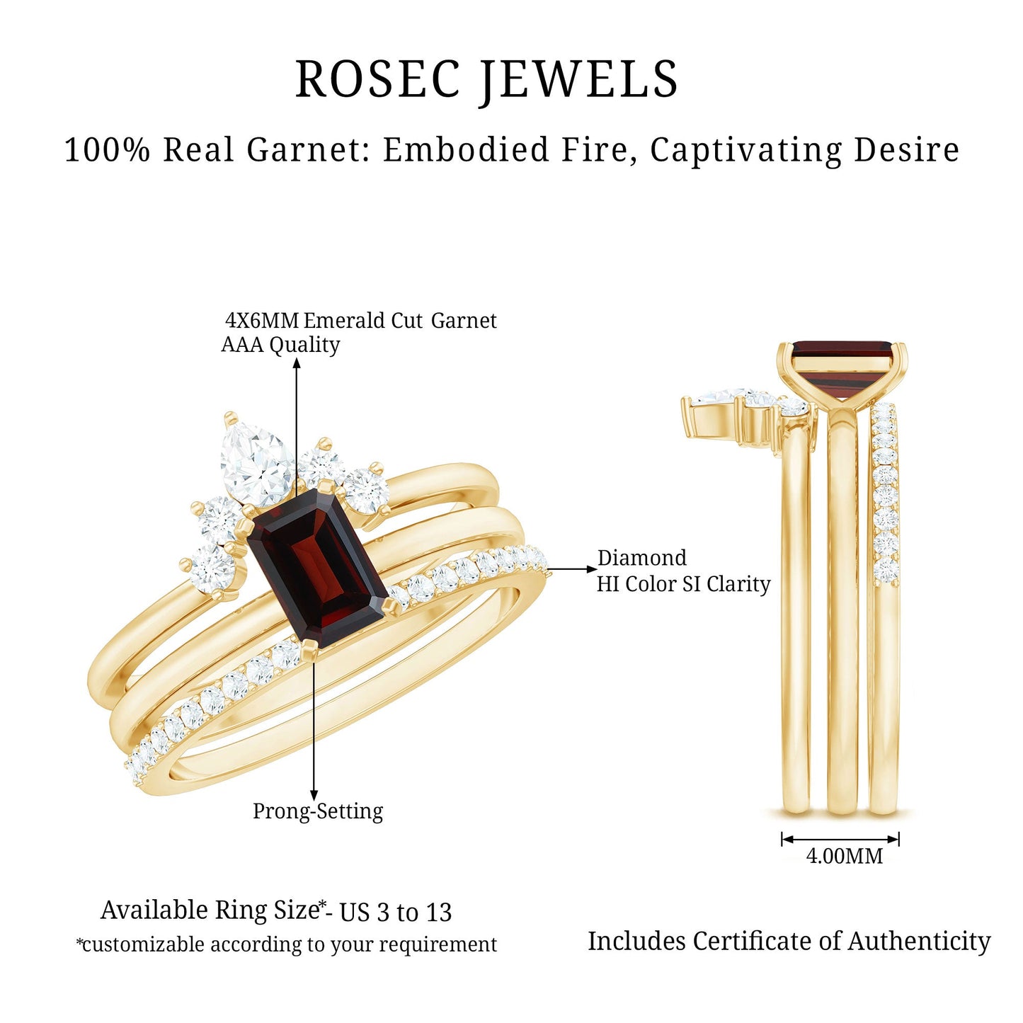 The Elizabethan Common Prayer Vow Ring Set