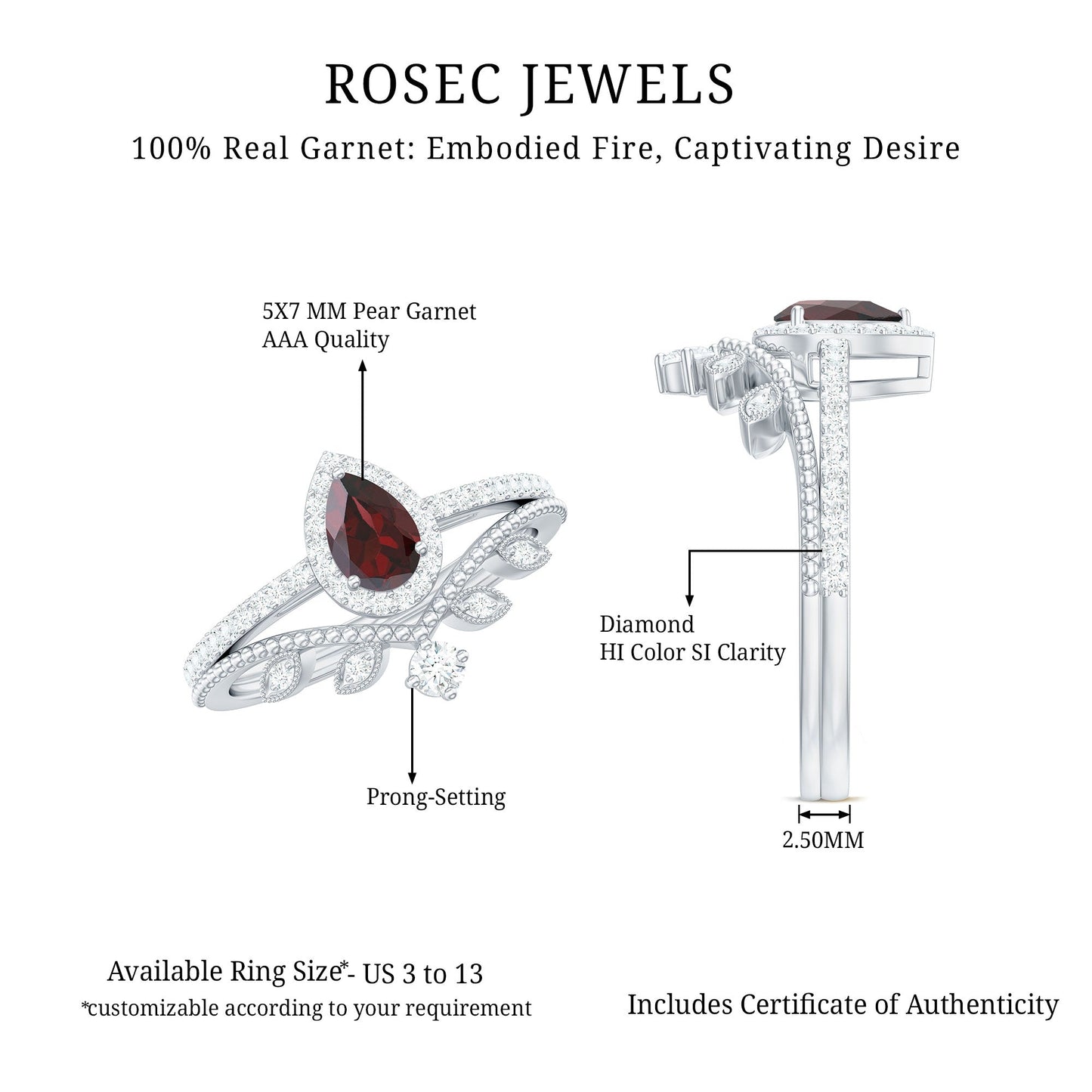 The Arthurian Emblem Of A Love Story Bridal Ring Set