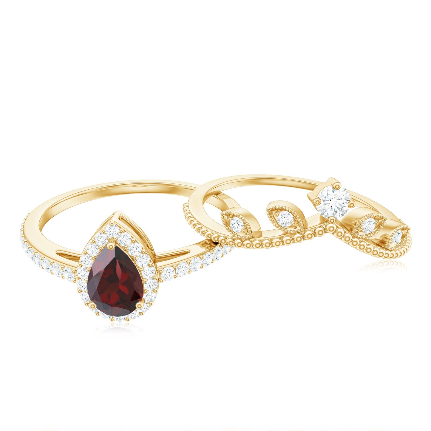 The Arthurian Emblem Of A Love Story Bridal Ring Set