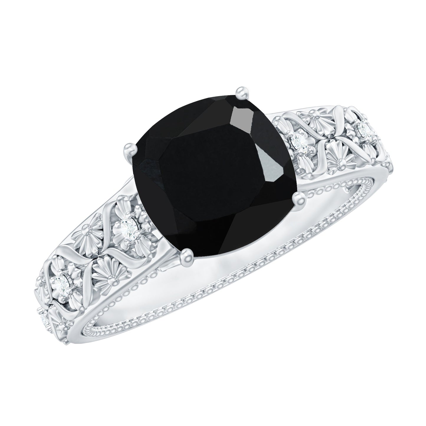 The Gemstone of Absolute Obsession: Crazy in Love Black Spinel Diamond Ring