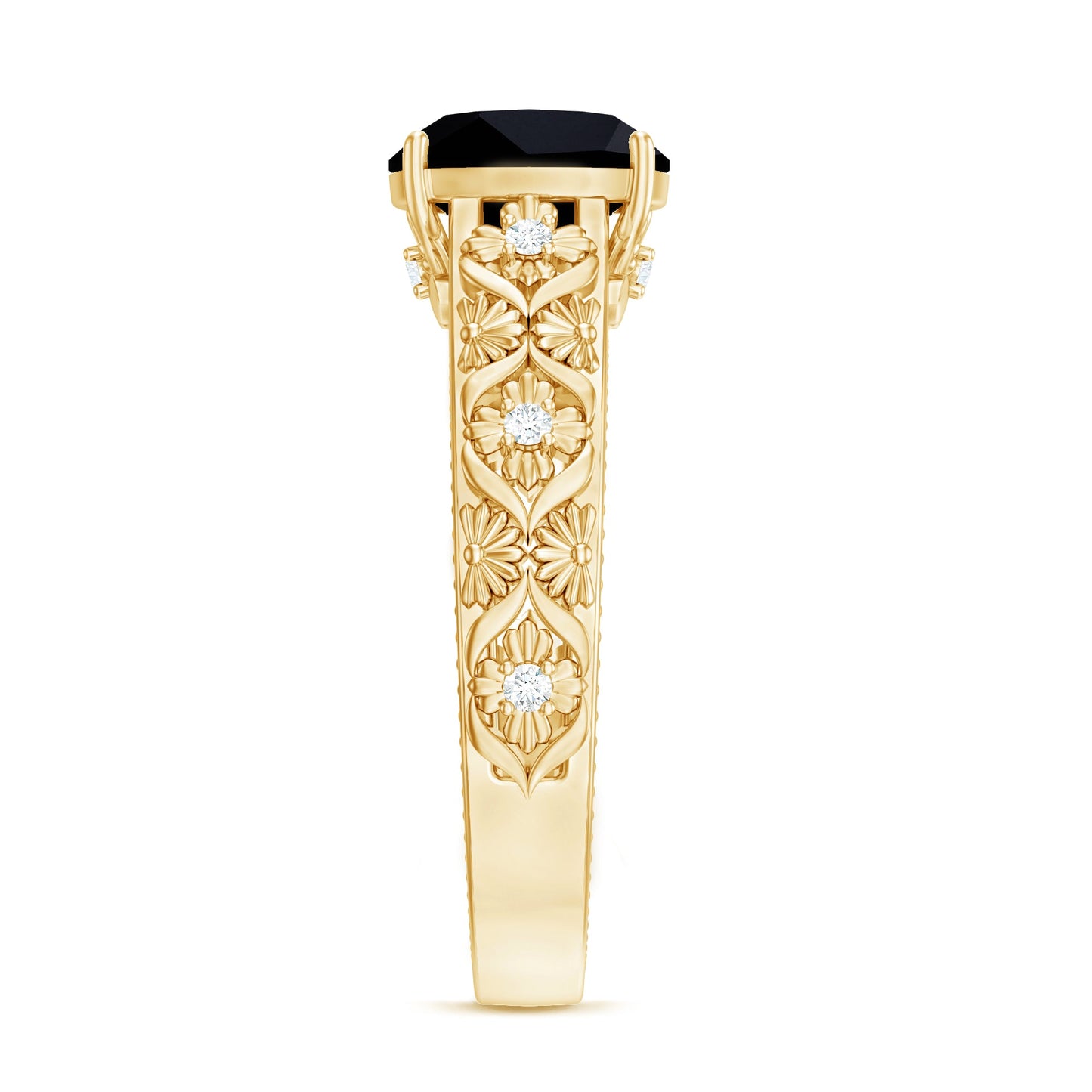 The Gemstone of Absolute Obsession: Crazy in Love Black Spinel Diamond Ring