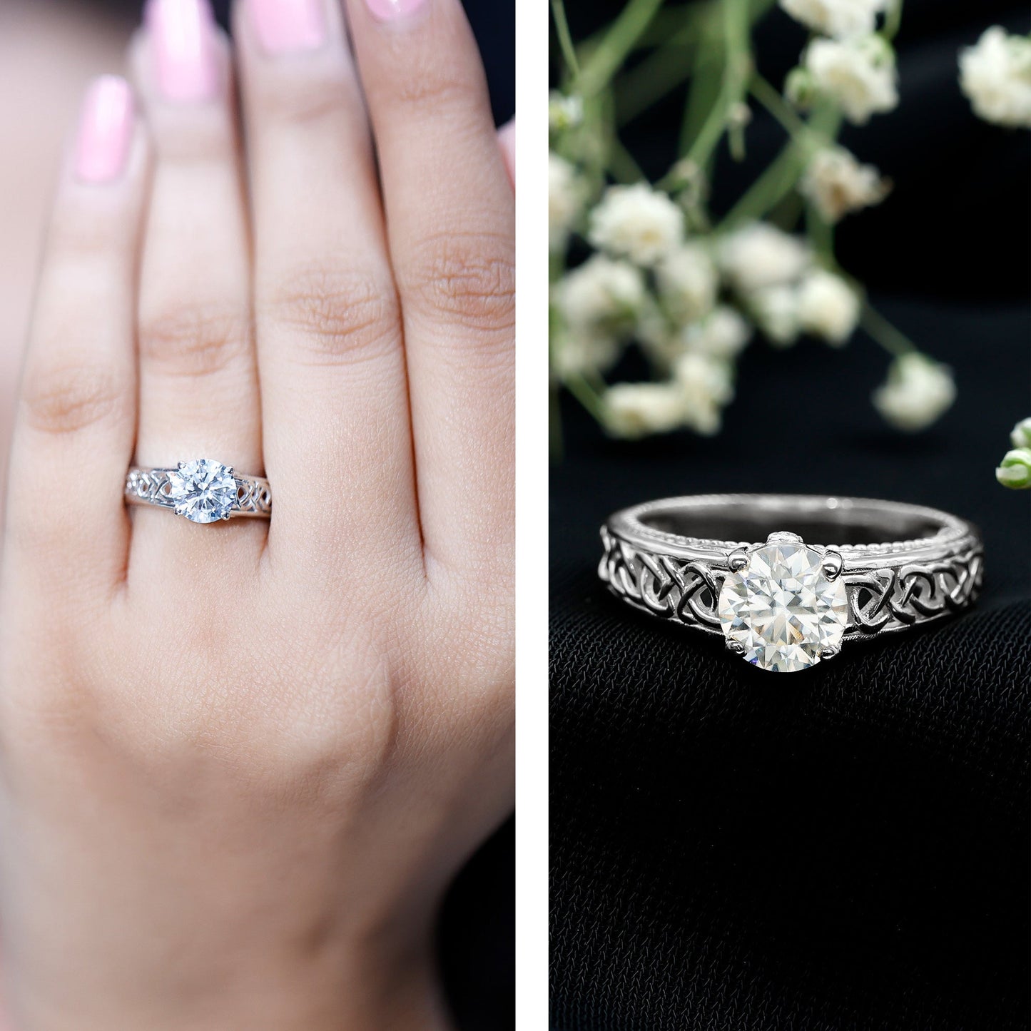 The Tudor Blossom Covenant Ring