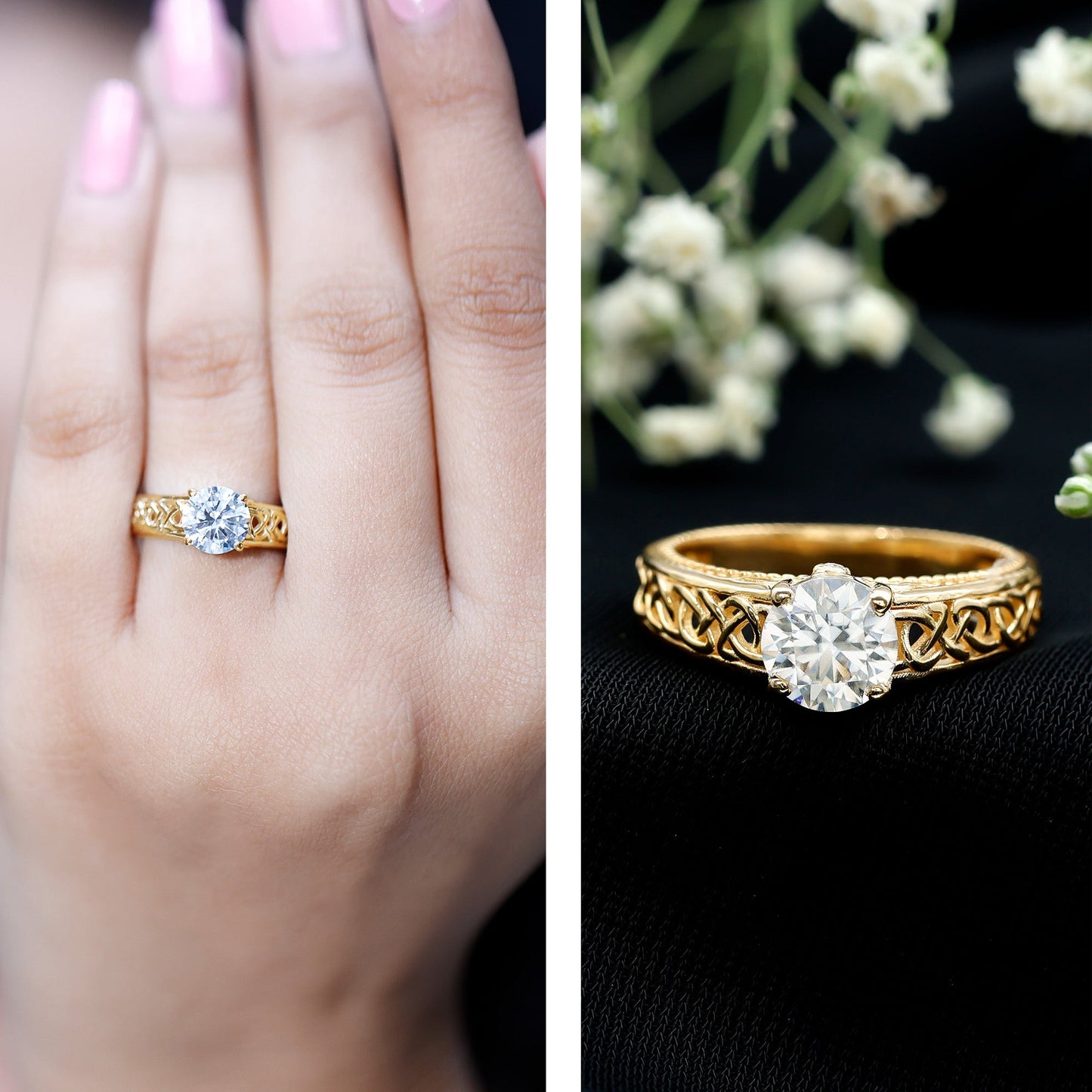 The Tudor Blossom Covenant Ring