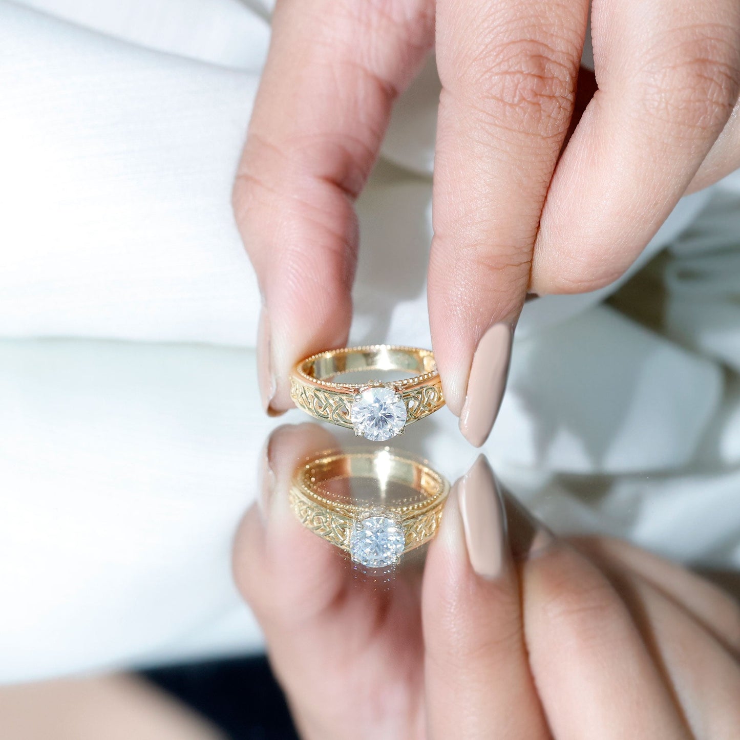 The Tudor Blossom Covenant Ring