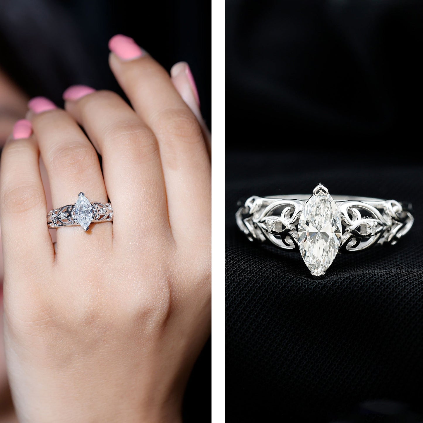 The Lady Elizabeth Marquise Lab-Grown Diamond Ring