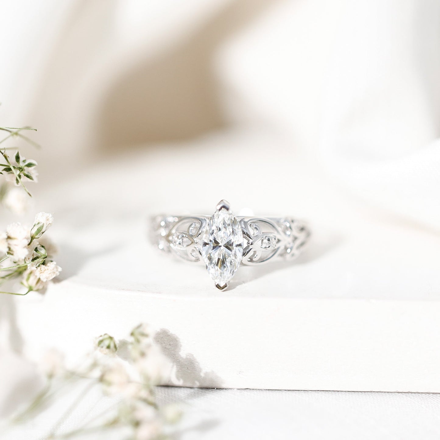 The Lady Elizabeth Marquise Lab-Grown Diamond Ring