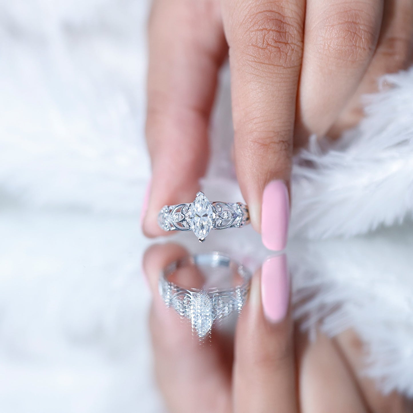 The Lady Elizabeth Marquise Lab-Grown Diamond Ring