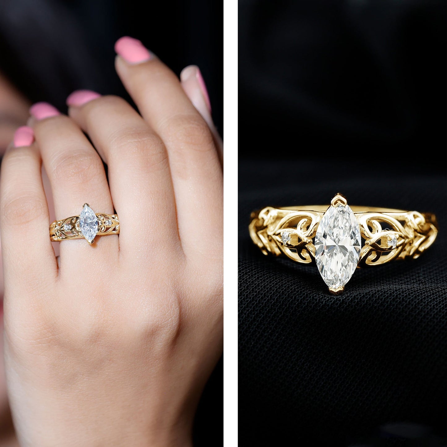 The Lady Elizabeth Marquise Lab-Grown Diamond Ring