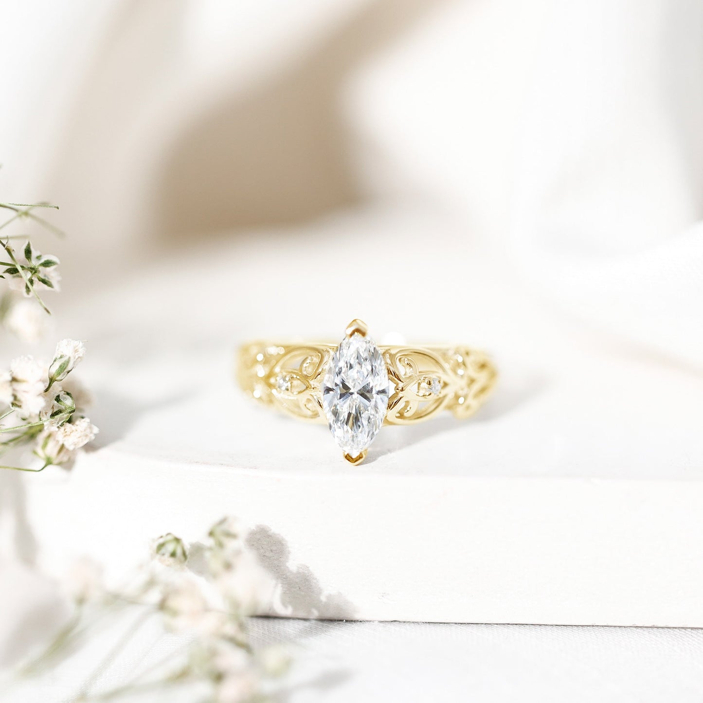 The Lady Elizabeth Marquise Lab-Grown Diamond Ring