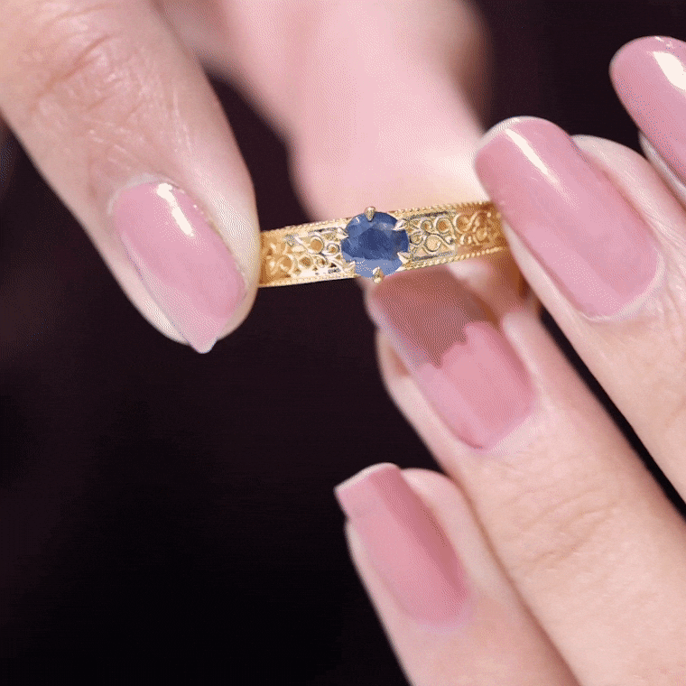 I Have Loved You For A Thousand Years: Sapphire True-Love Token Ring