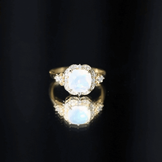 "My Sunne Amidst the Clowdes" Ethiopian Opal Ring