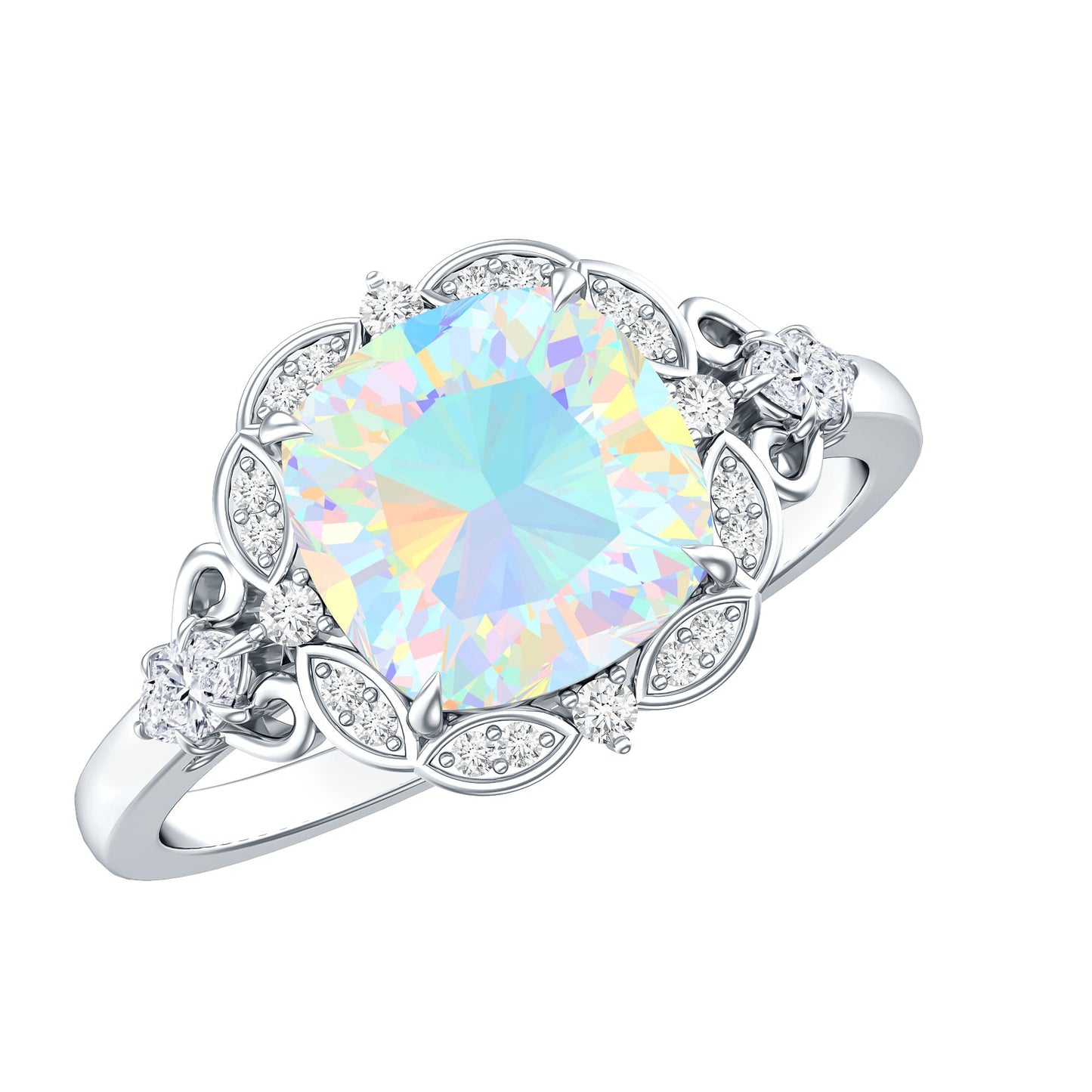 "My Sunne Amidst the Clowdes" Ethiopian Opal Ring