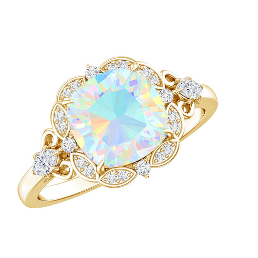 "My Sunne Amidst the Clowdes" Ethiopian Opal Ring