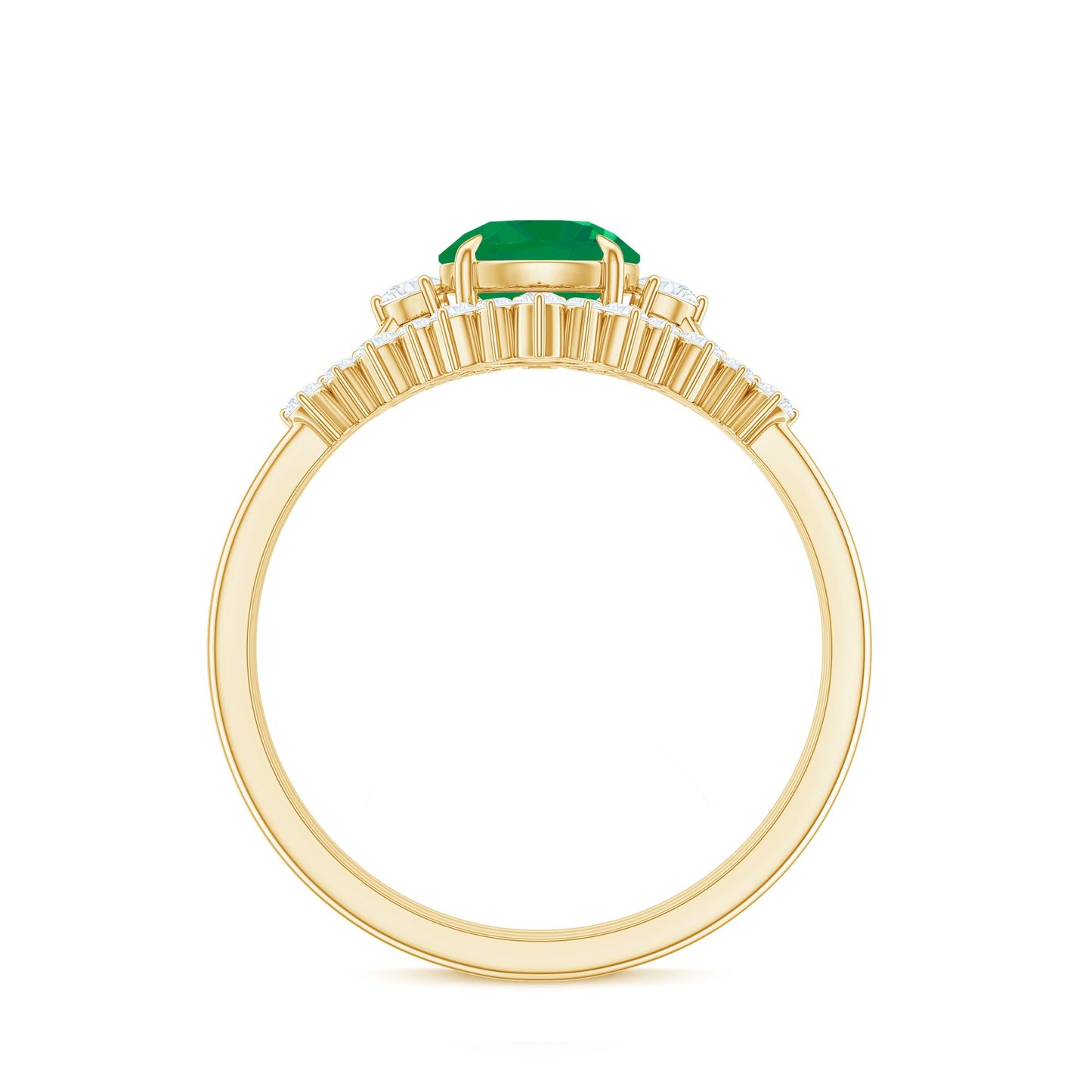 The Virgin Emerald Oath Ring Set