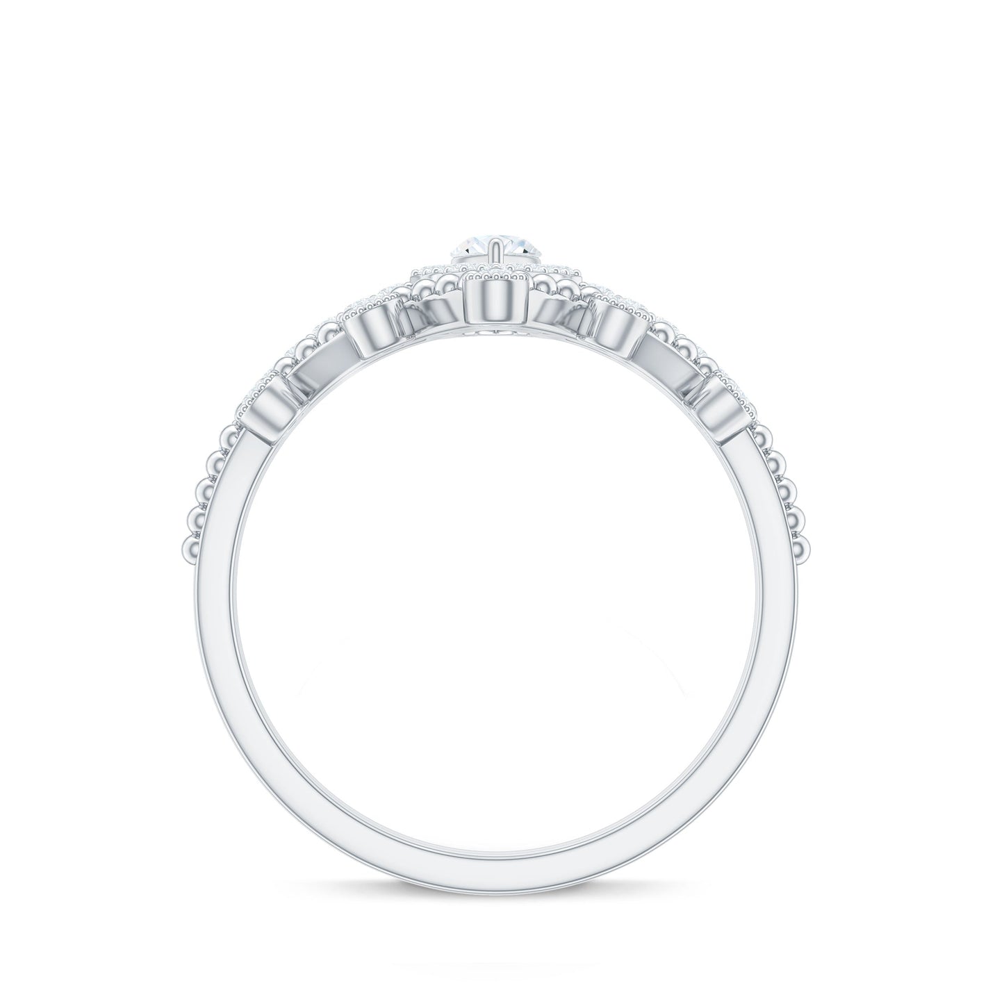 His Holy Angels Betrothal Wedding Ring Set