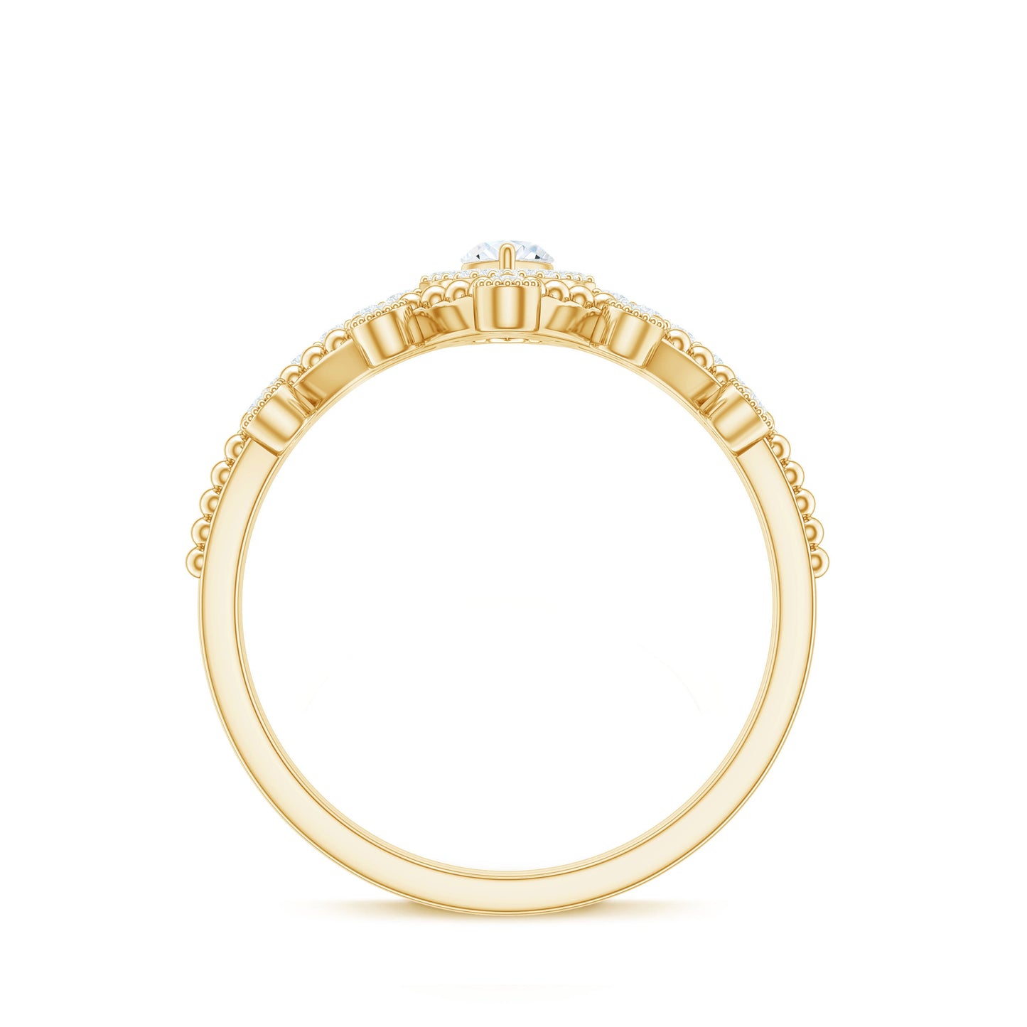His Holy Angels Betrothal Wedding Ring Set