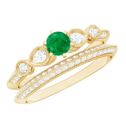 Enduring Till the End of Time Ring Set