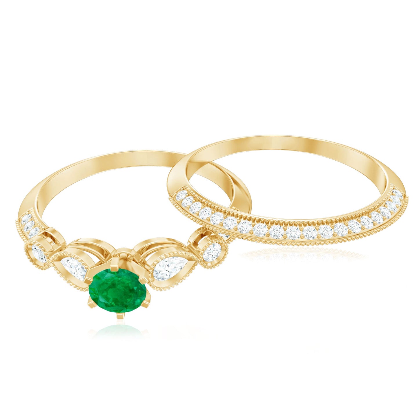 Enduring Till the End of Time Ring Set
